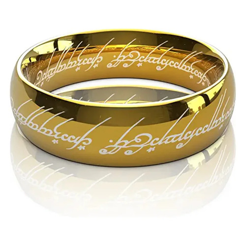 6mm edelstahl ring gold - edelstahl,