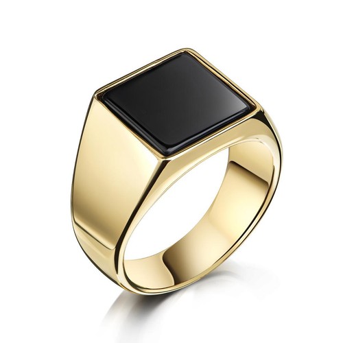 Herren ring gold vergoldet - herren,