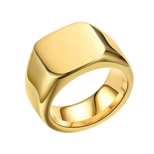 Herren siegelring edelstahl - herren,
