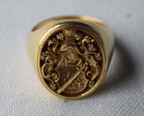 Siegelring herren gold - siegelring,