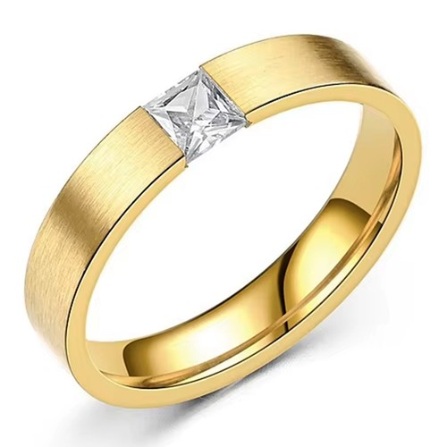 Edelstahl ring zirkonia matt - ring,