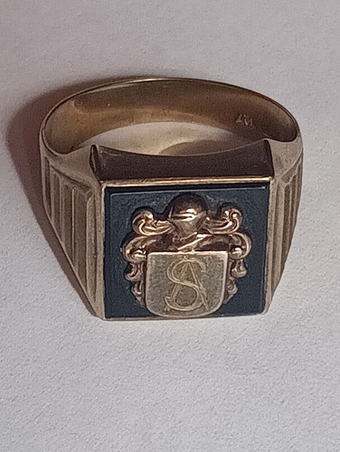 Herren siegel ring onyx - herren,