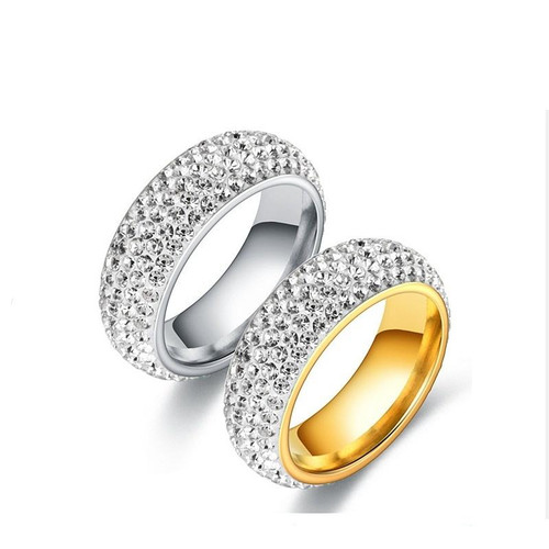 Edelstahl ring mit steinen - ring,