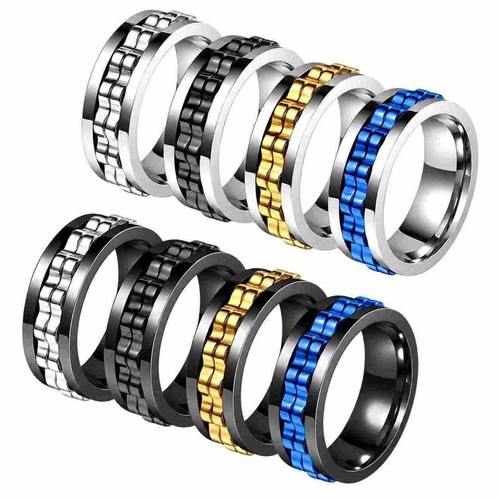 Edelstahl herrenring drehbar - herrenring,
