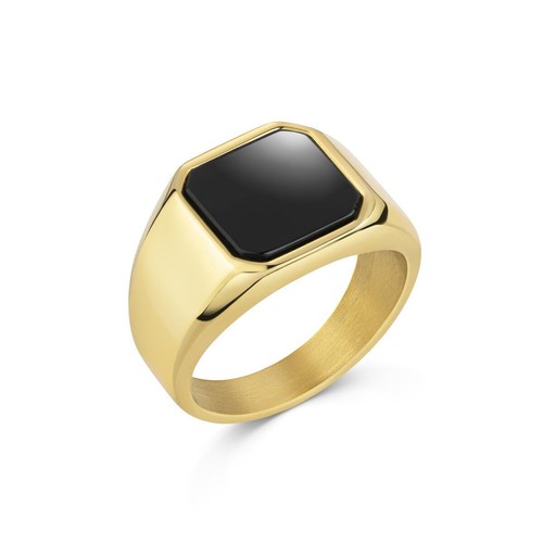 Herren ring gold - herren, vergoldet