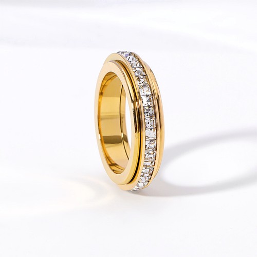 Drehbarer ring aus edelstahl - drehbarer,