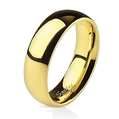 Ring klassisch gold - gold, edelstahl