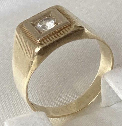 Herren gold ring 585 gebraucht - herren,