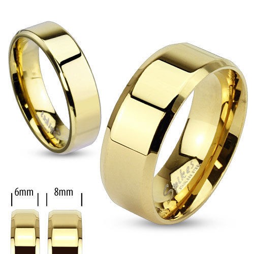 Edelstahl ring goldfarben mm - edelstahl,