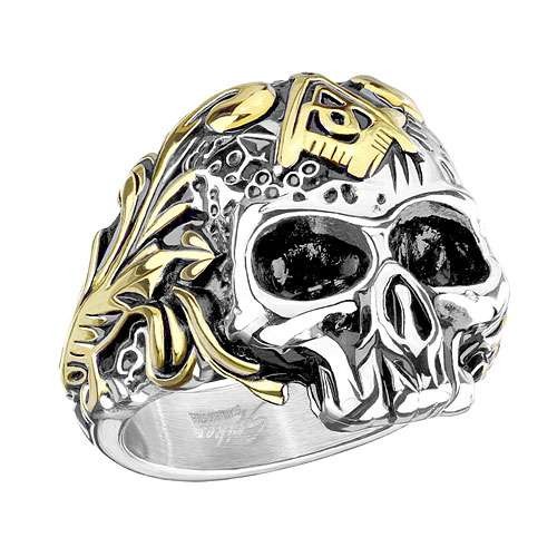 Massiver biker rocker ring - biker,
