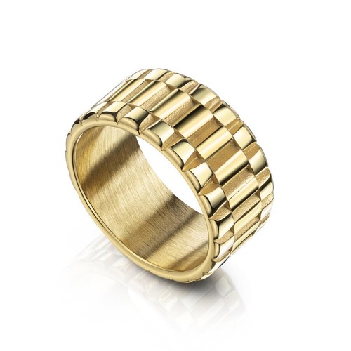 Herren ring gold vergoldet - herren,