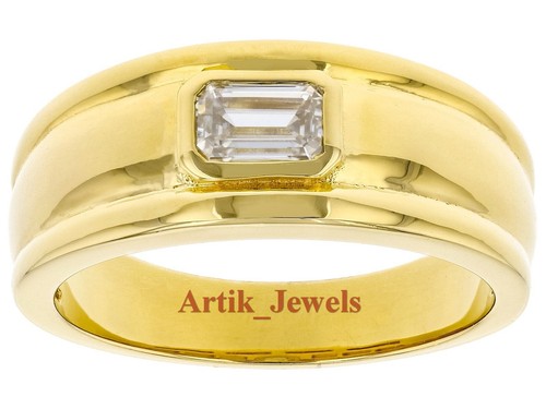 Moissanit rechteck ring mit - moissanit,