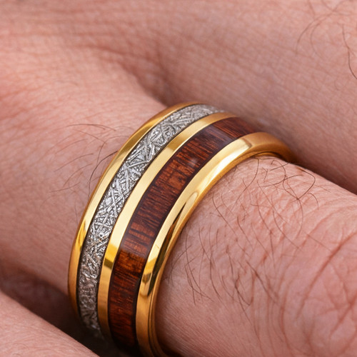 Herrenring goldfarben mit - herrenring,