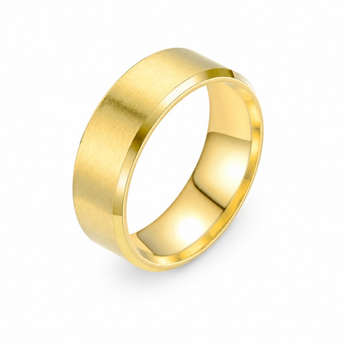 Edelstahl ring gold - gold, silber
