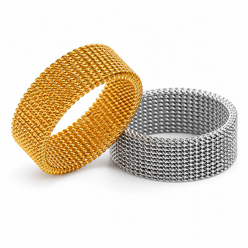 Edelstahl ring gold silber - ring,