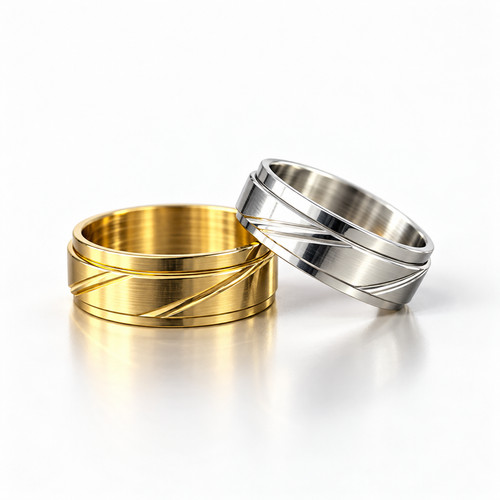 Ring gold silber - gold, &